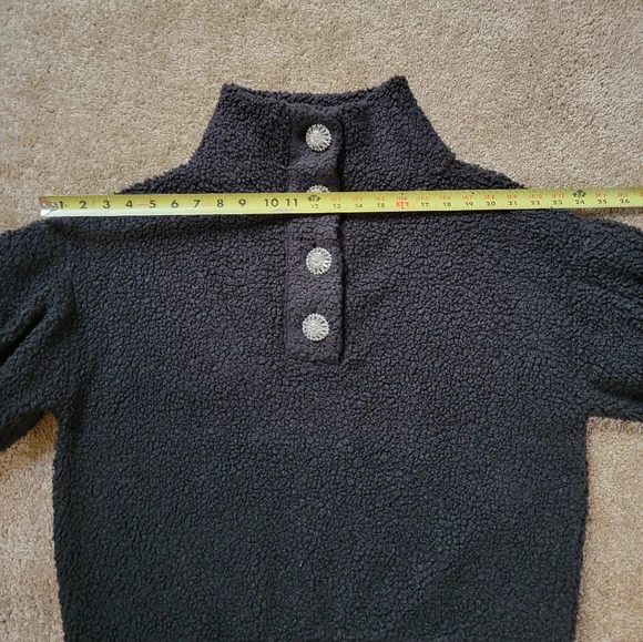 Express Black Cowl Neck Sweater with Textured Knit and Long Sleeves - Picture 6 of 14